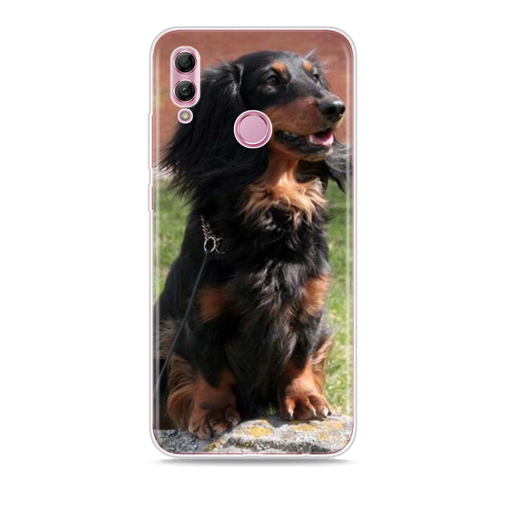 Silikonový kryt pro psy jezevčíka dobrmana pro Honor 30 30S 30i 9 10 9A 9C 9S 9N 10i 10X 9X Lite Pro 5G pouzdro na telefon