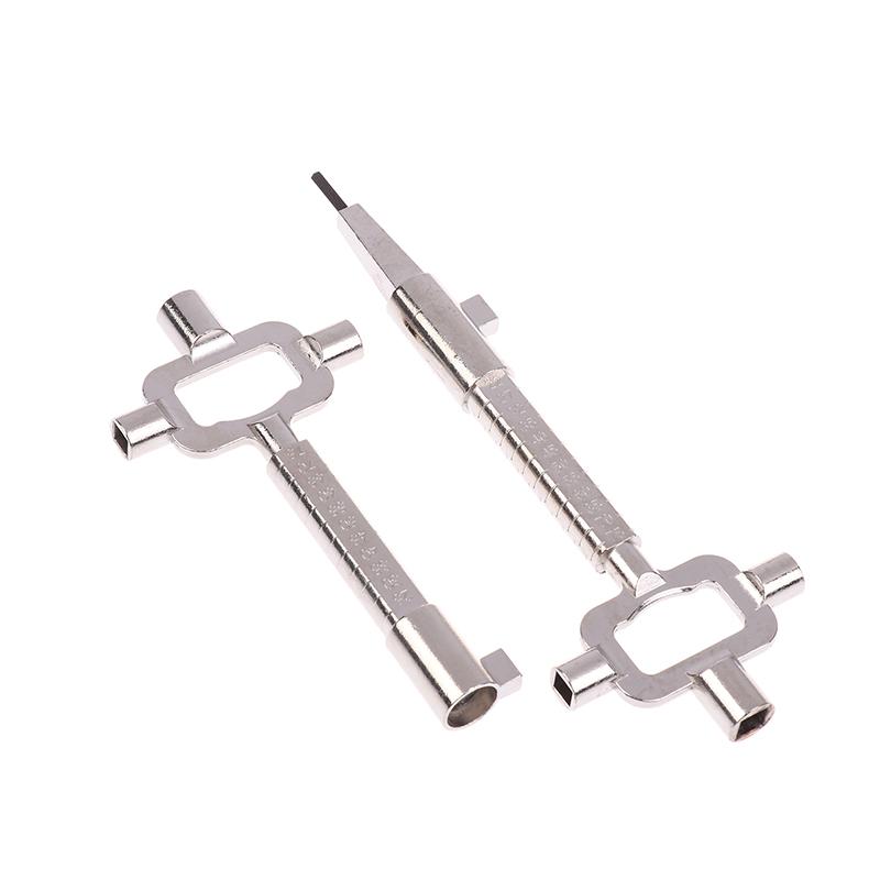 Outils Multifonctions, Clés de Bâtiment et Clés de Serrurier pour Cylindres de Serrure, Outils de Mesure pour Cylindre de Serrure Clé de Construction 6 en 1