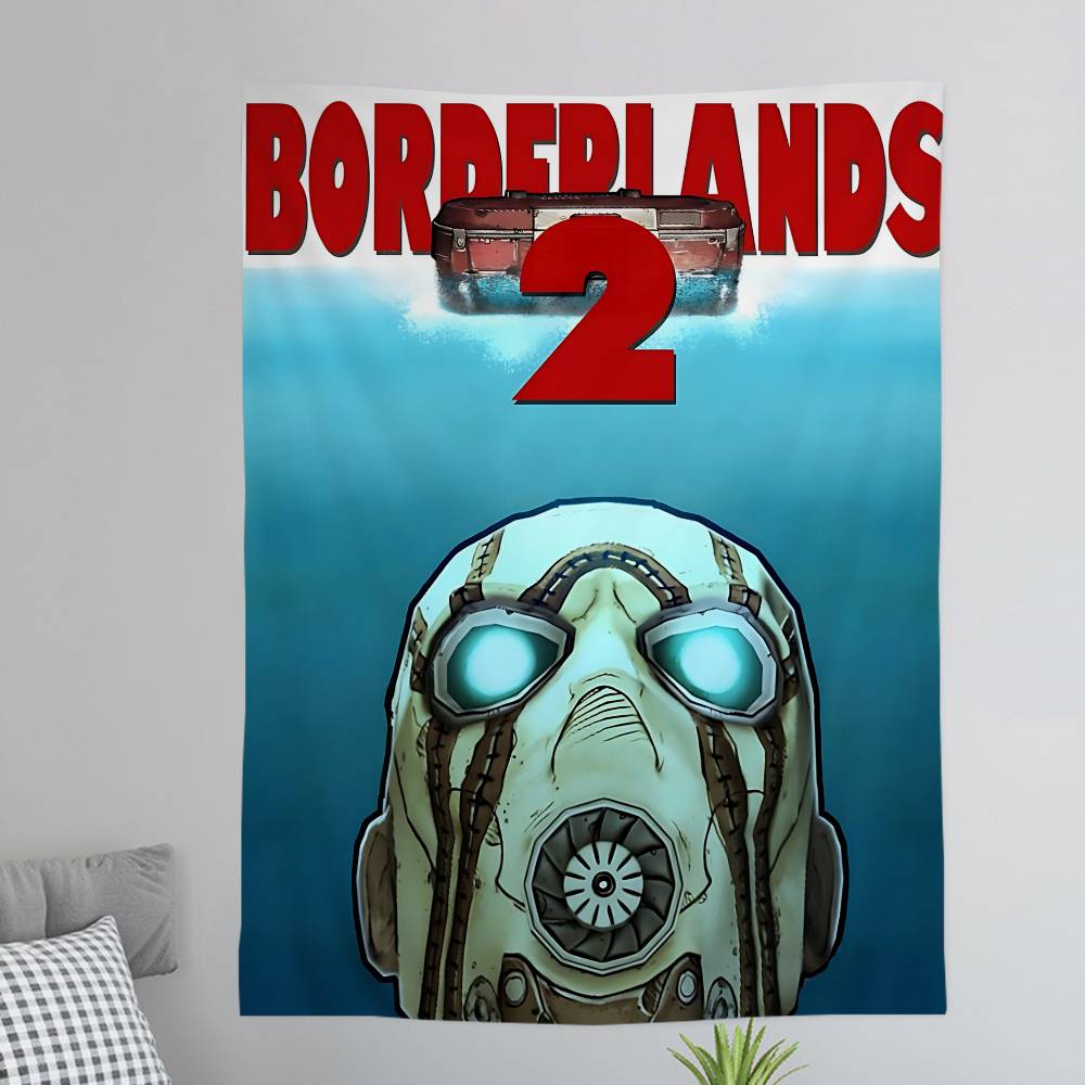 Game BBORDERLANDS Printed Large Wall Tapestry Wall Hanging Decoration Household Decor Blanket