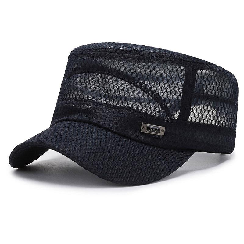 Summer Flat Top Hat Breathable Full Mesh Beach Hat Sun Hat Fishing Hat Outdoor Casual Hat Fashion Sun Hat