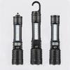 Portable Rechargeable Flashlight  Multi-Function Outdoor Specific LED Flashlight With COB Warning And Searchlight