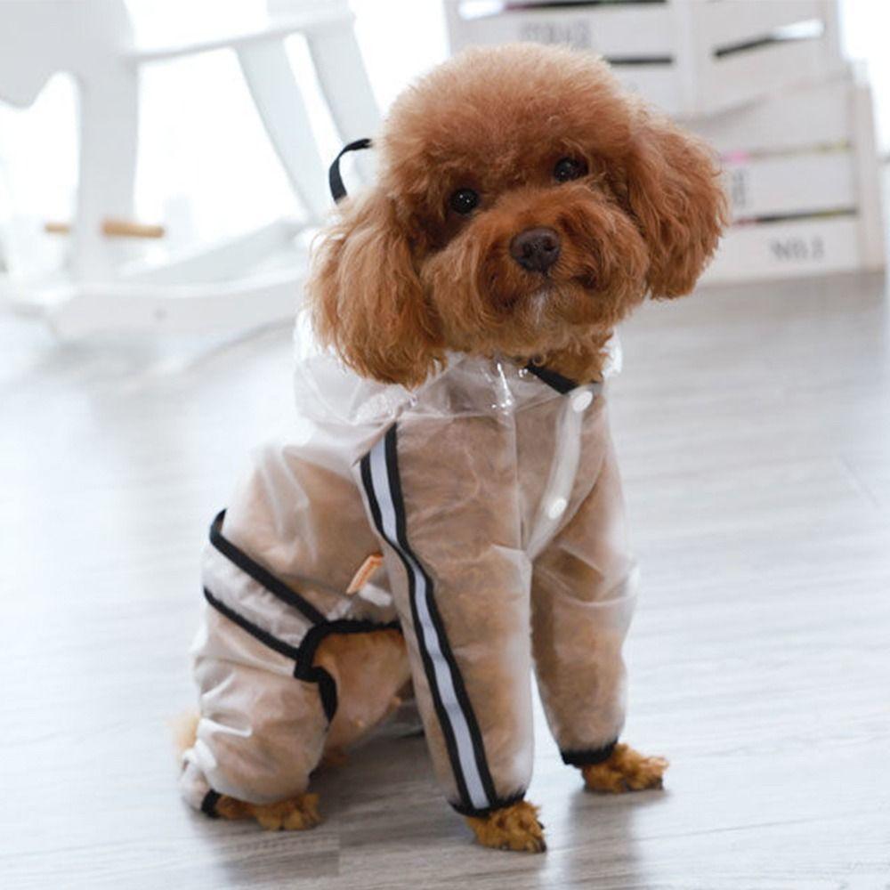 Waterproof Dog Rain Jacket Transparent Dog Raincoat Pet Accessories Dog Rain Cape  Autumn
