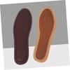 2pairs Bamboo Charcoal Insoles Leather for Shoes Sweat Absorption Damping Shoe Pads Comfort Insoles