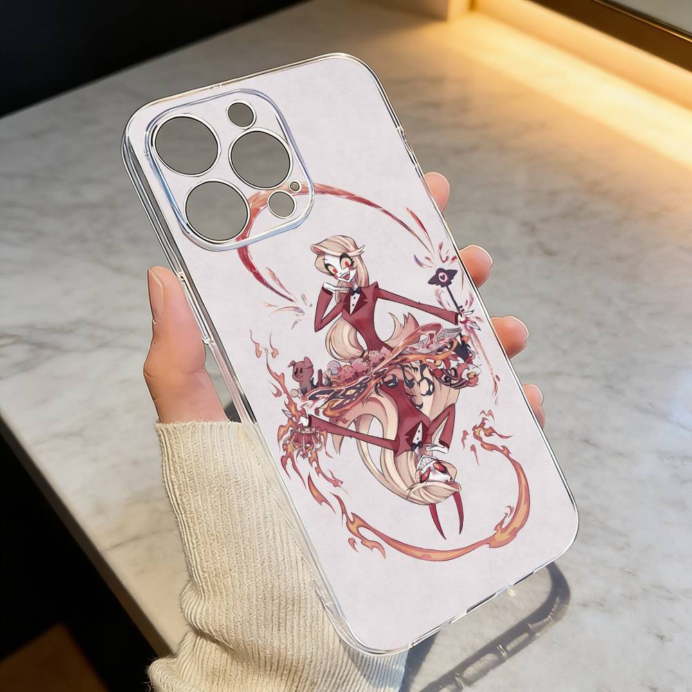 Hazbin Hotel Charlie Morningstar Phone Case Transparent Silicone Soft For iPhone 17 16 15 14 13 12 11 Mini Pro Max Plus