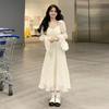 Hepburn Style French Long Dress 2026 Has A Very Fairy Design Waist Slimming Long-sleeved Children