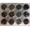 Coffee-Colored Seed Beads & Sequins for DIY Embroidery Accessories