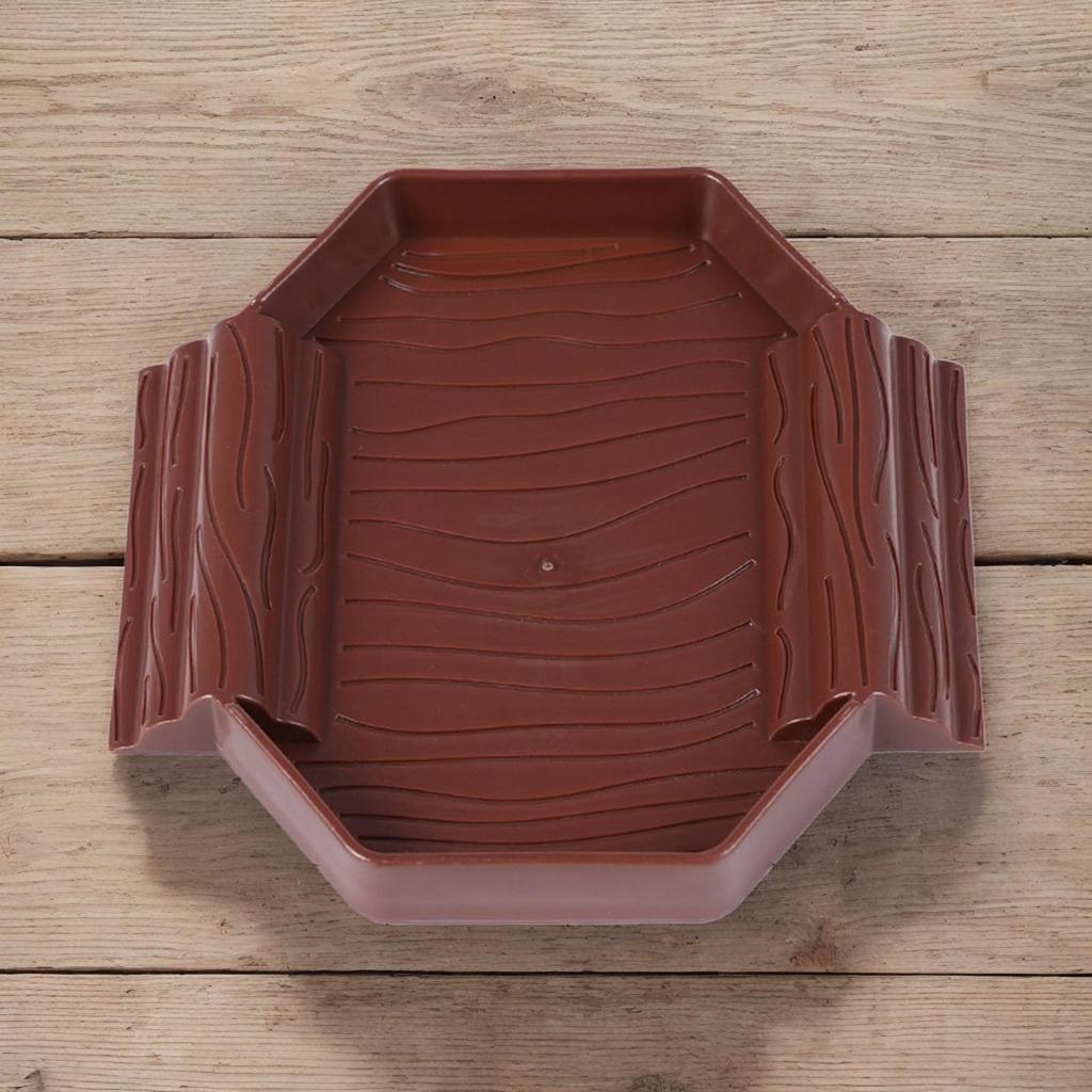 Tortoise Food Dish Small Reptile Bath Dish 2-in-1 Stain-Resistant Turtle Bathing And Feeding Tub For Snake Gecko Tortoise Tank