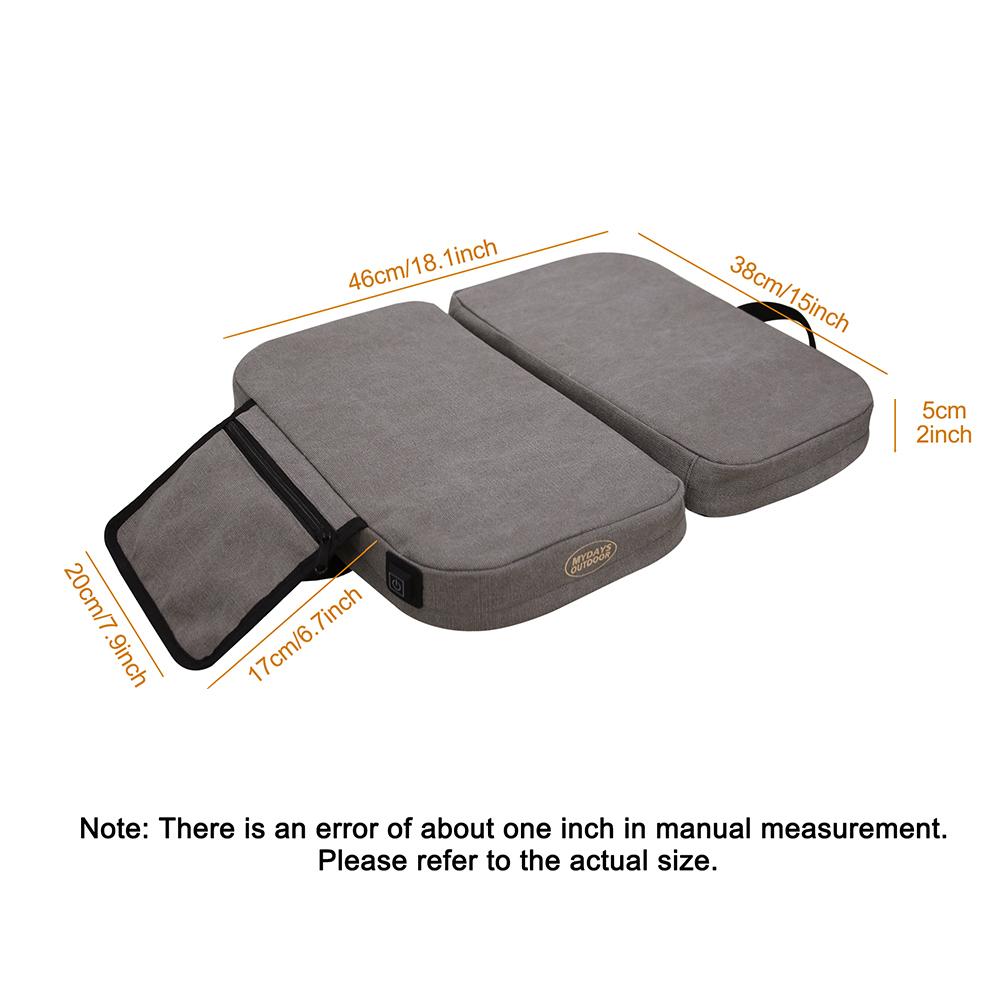 Electric Heated Seat Cushion Waterproof Outdoor Camping Seat Cushion USB Power Heating Seat Cushion for Park Stadium Car Travel