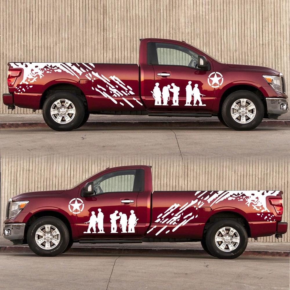 2Pcs Black Vinyl Decal Stickers For Ranger Pickup Truck