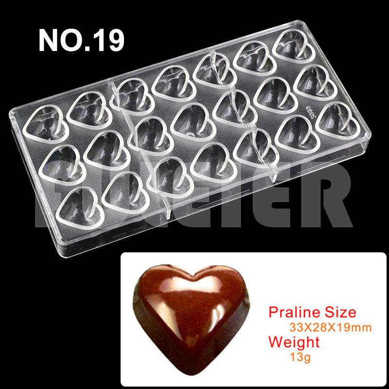 Polycarbonat Schokoladenformen Quadratisch Rund Süßigkeiten Süßwarenriegel Form Backen Kuchen BonBon Süßwarenwerkzeuge Backzubehör