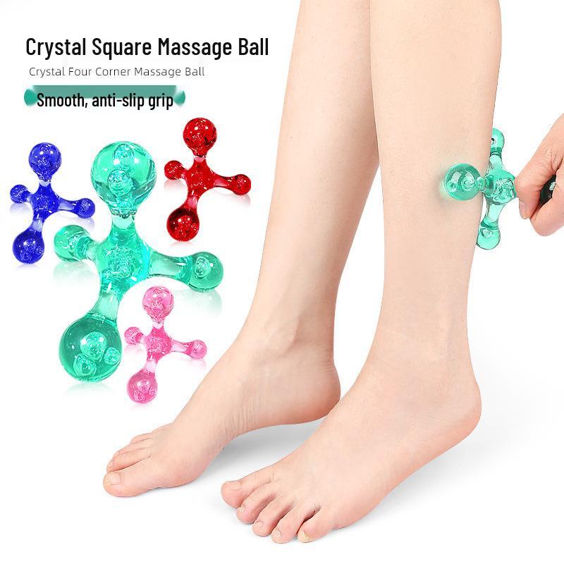 Crystal Acupoint Massage Roller for Shoulders, Neck, Back, and Soles