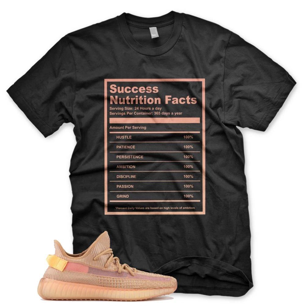 Новая футболка SUCCESS FACTS для Adidas YZ Boost 350 v2 Clay S