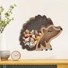 1 Creative Wooden Hedgehog Storage Box, Vintage Animal Design, Multi-use for Jewelry & Ornaments, Lovely Desktop Decor for Holiday Gifts