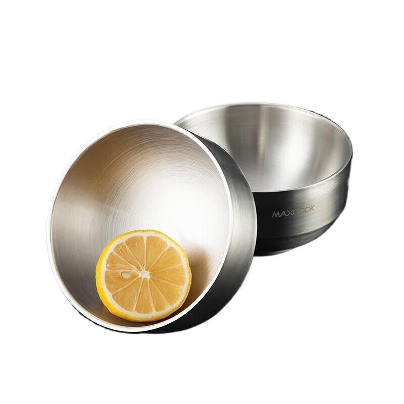 MAXCOOK Двухслойная термоизолированная миска из нержавеющей стали 304