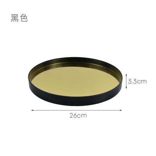 

Алюминиевая пластиковая панель Пластиковый поднос Настольные круглые подносы для хранения Декоративная тарелка Чайные подносы Тарелка для ключей Органайзер Коробка Поднос для украшений чёрный