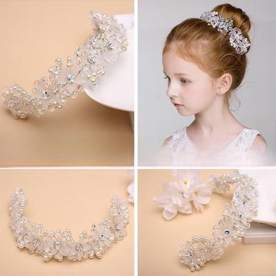Korean-Style Princess Crown Wreath Headband for Girls