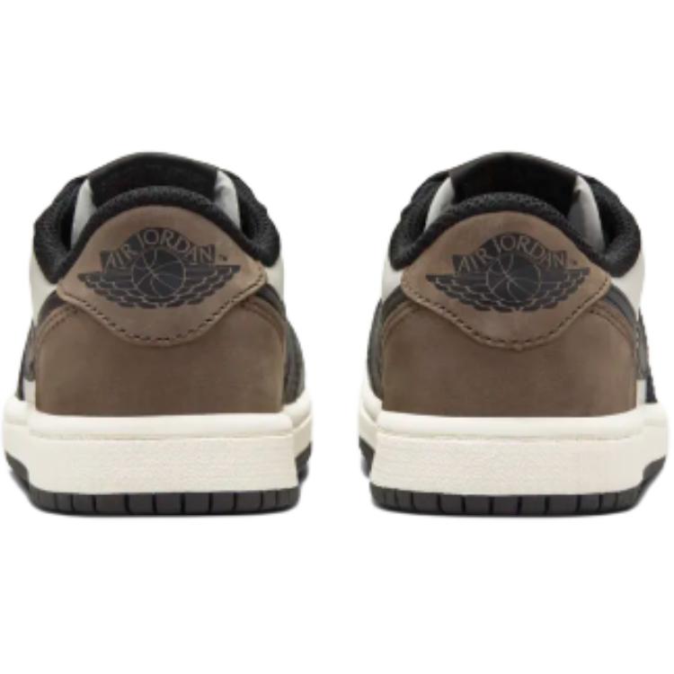 Air Jordan 1 Retro Low OG PS Mocha Kids Sneakers White Black Dark-Mocha FQ5436-102