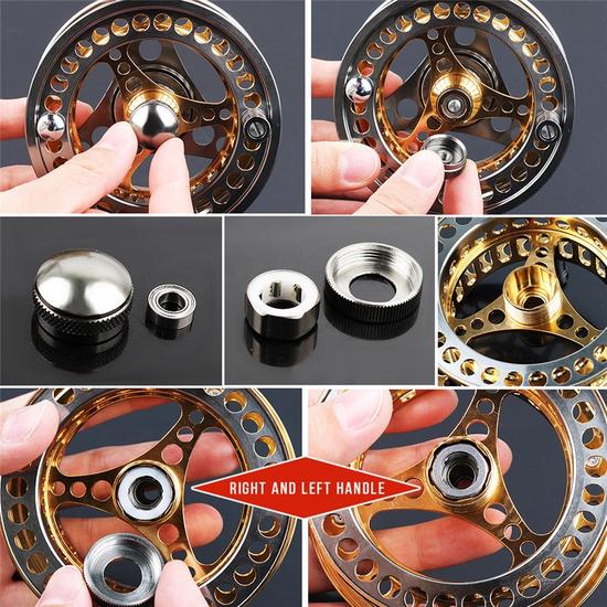 Fly Fishing Reel Aluminum Die Full Metal Casting CNC Fly Fishing Wheel 5/6 7/8