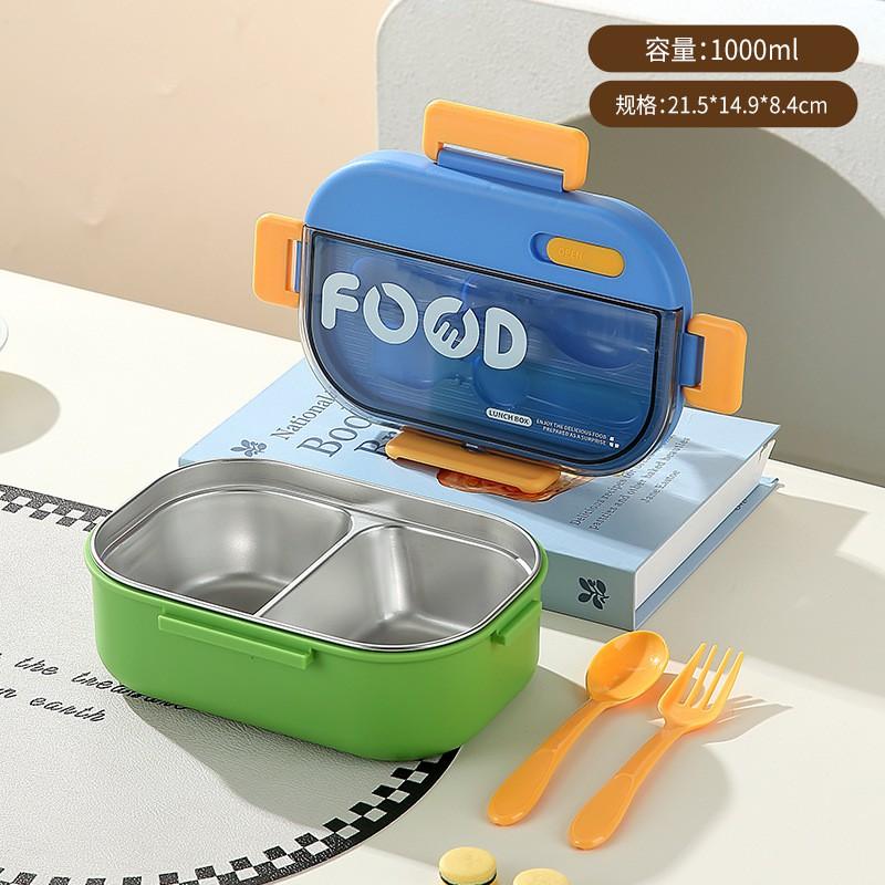 Stainless Steel Bento Box Microwave Safe Leakproof Portable Lunch Students Kids