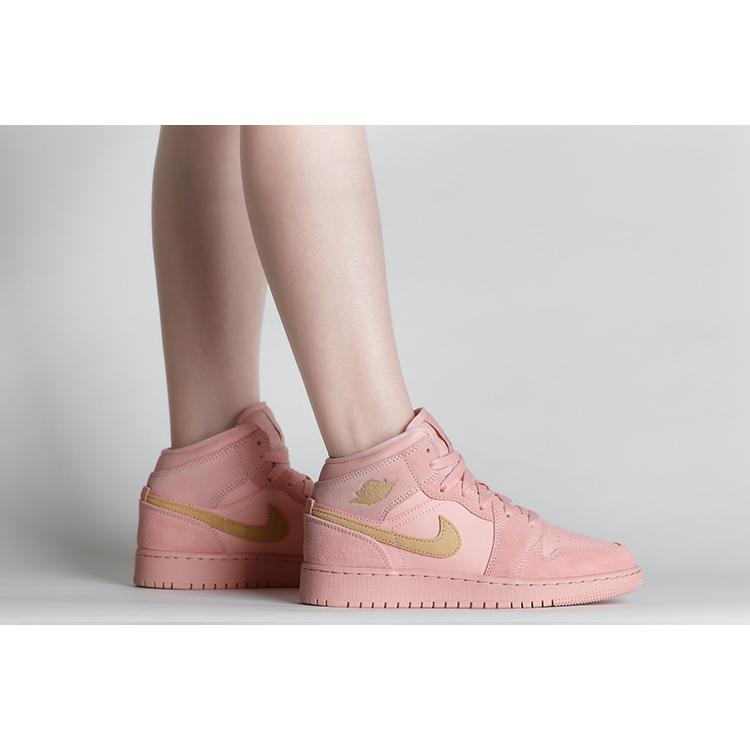 Air Jordan 1 Mid SE 'Coral Stardust'GS BQ6931-600