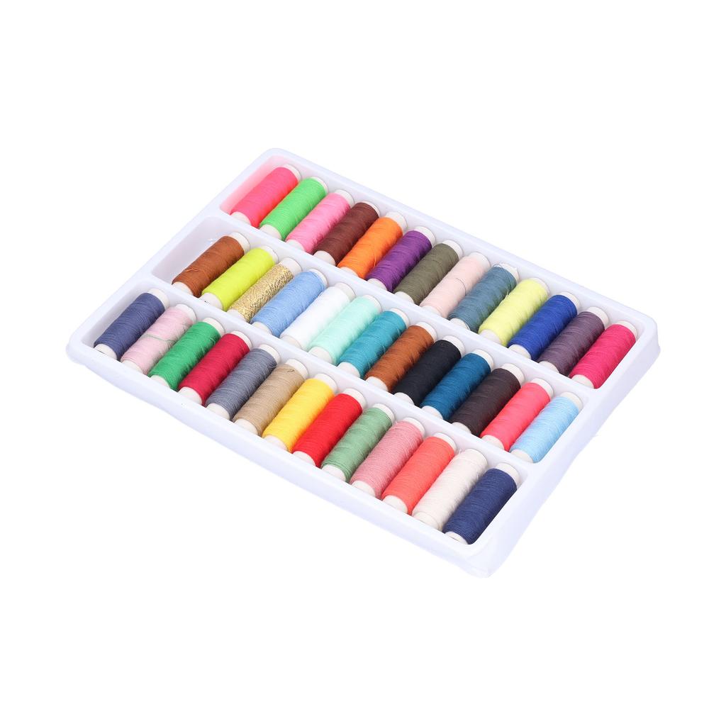 39 Stück Nähgarn-Set Verschiedene Farben Polyestergarnspulen für DIY Handwerk Nähen Stricken