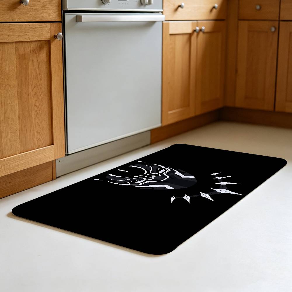 CUTE--B-BlackS-P-Panther Floor Mat Durable Carpet Rug For Footpad Mats Style Soft Bedroom Floor House Laundry Room Mat Anti-skid