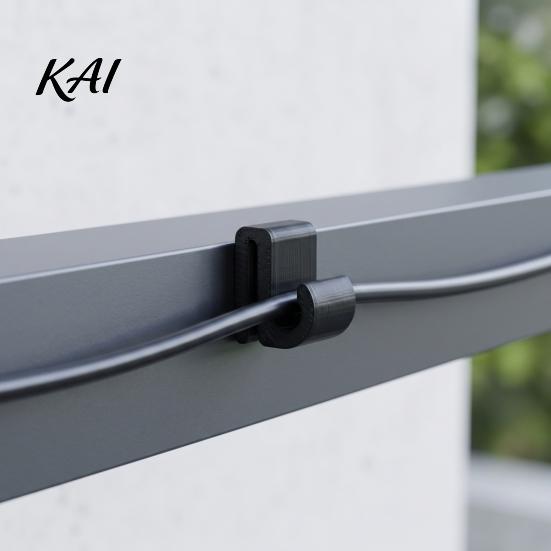 Outdoor Garden Lighting Accessories Pergola Cable Clip, Light Wire Organizer Hook for 3-8mm Strings, Tool-Free Snap-On Firm Locking Holders