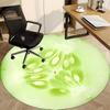 1pc Cucumber Slice Office Round Area Rug, Indoor Mat Suitable For Office, Under Office Chairs Bedroom Living Room Home Decor, Room Deco