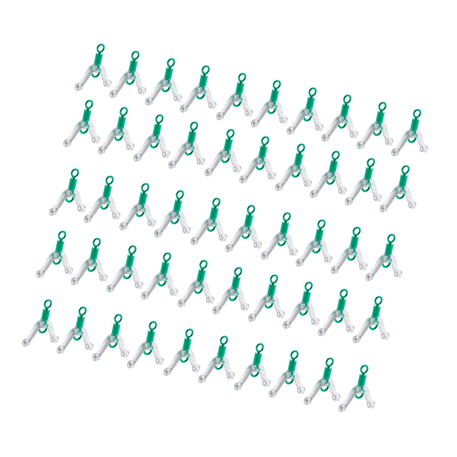 

50 шт. Кольцо в форме восьмерки против запутывания, петля против скручивания, соединитель для поводка, разветвитель лески, вертлюг, коннектор S