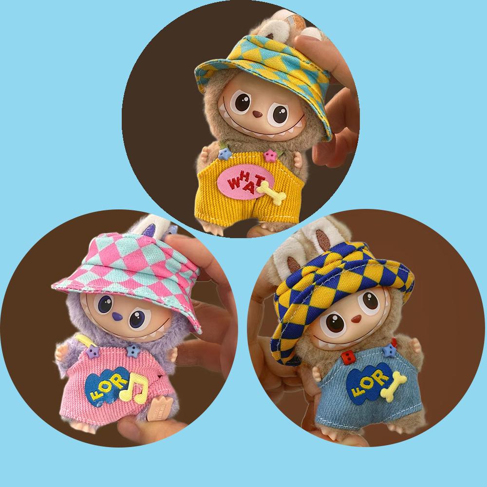 For Labubu 4.0 Mini Baby Clothes New Model for 10cm Doll For The Monsters Pin for Love Doll Outfit Accessories Labubu V4