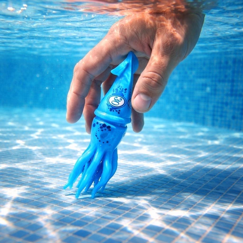 Set of 6 Squid Shaped Diving Toys for Swimming Pool Water Games Durable Plastic Material Floating and Sinking Design for Outdoor Water Activities