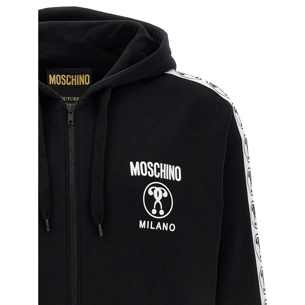 Moschino Mens Question Mark Logo Hoodie