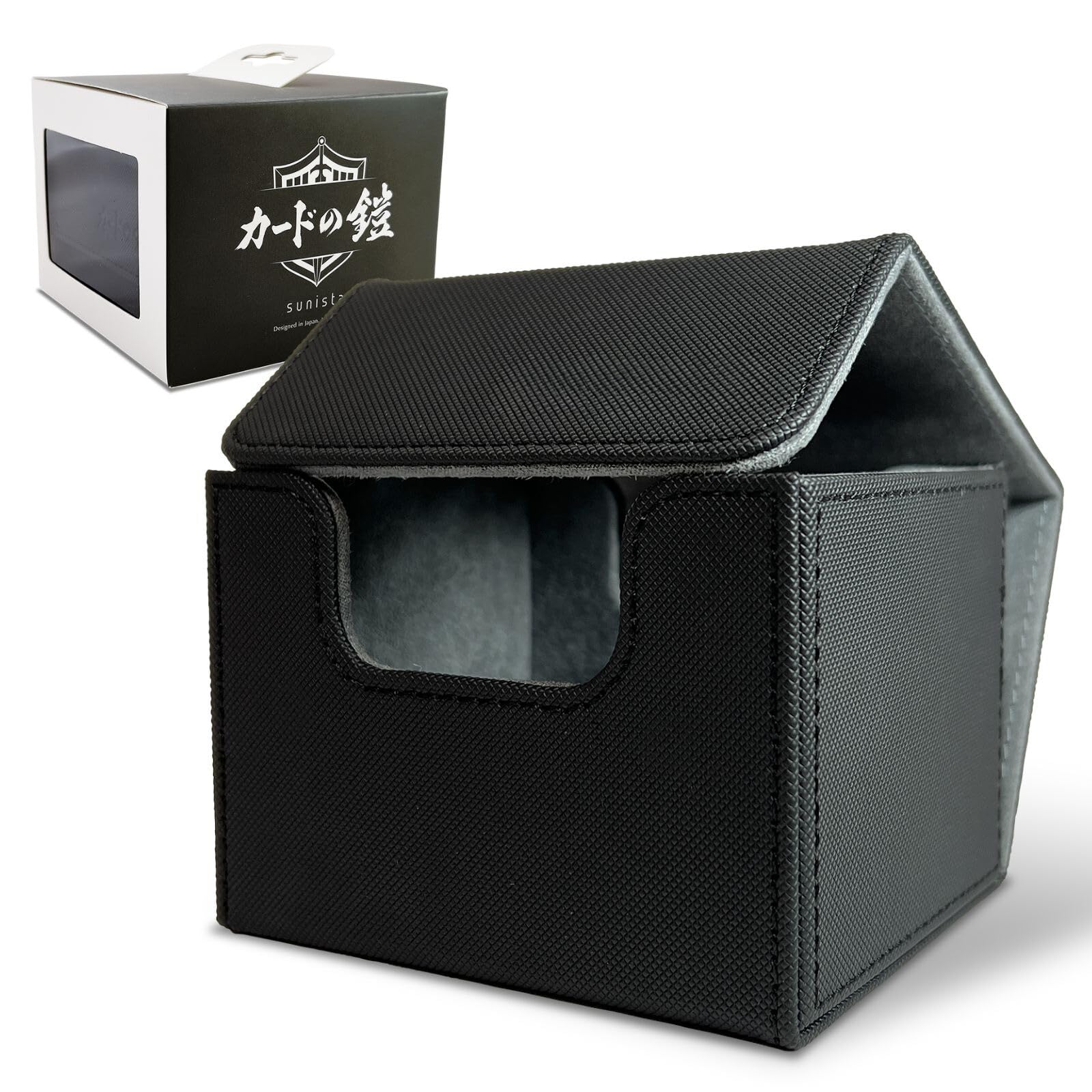

Card Armor Кейс для колоды 150 карт Кейс для коллекционных карт для одного дуэлянта Sunista [Легкая вставка сбоку] Pokemon, Piece, Masters, Black,