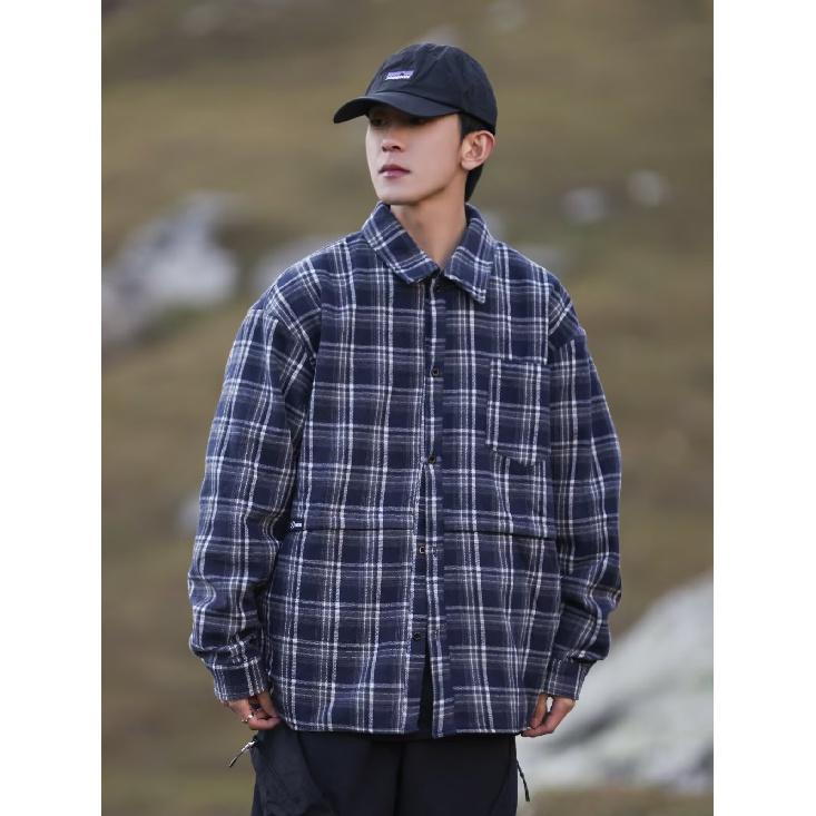 2024 dopisní košile s dlouhým rukávem Japonský hongkongský styl volná košile pro chlapce léto trendy všestranný ležérní kabát