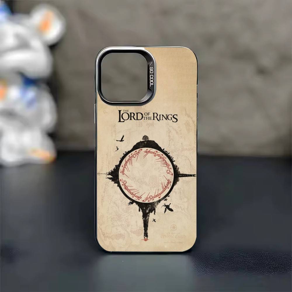 Moive The L-Lord of the R-Rings Phone Case Color Silver Shell For IPhone 17 16 15 14 13 12 11 Pro Max Plus