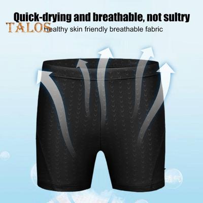 Bañador y gorro para hombre, de secado rápido, elástico, tipo bóxer, para buceo, playa, para surf y deportes acuáticos.