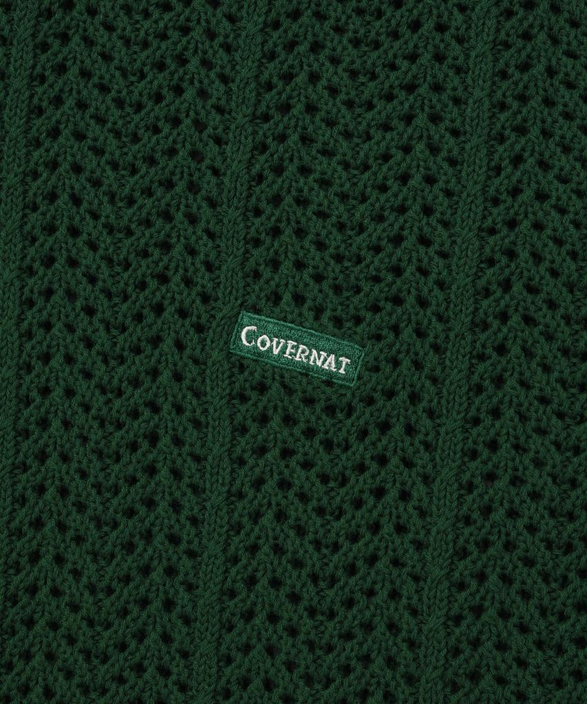 COVERNAT Cable Round Half Knit Green