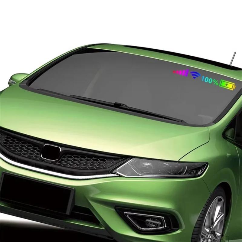 Car Windshield Stickers Signal WiFi Battery Power 100% Wifi Battery Level Signal Car Funny Sticker For Exterior Trim Accessories