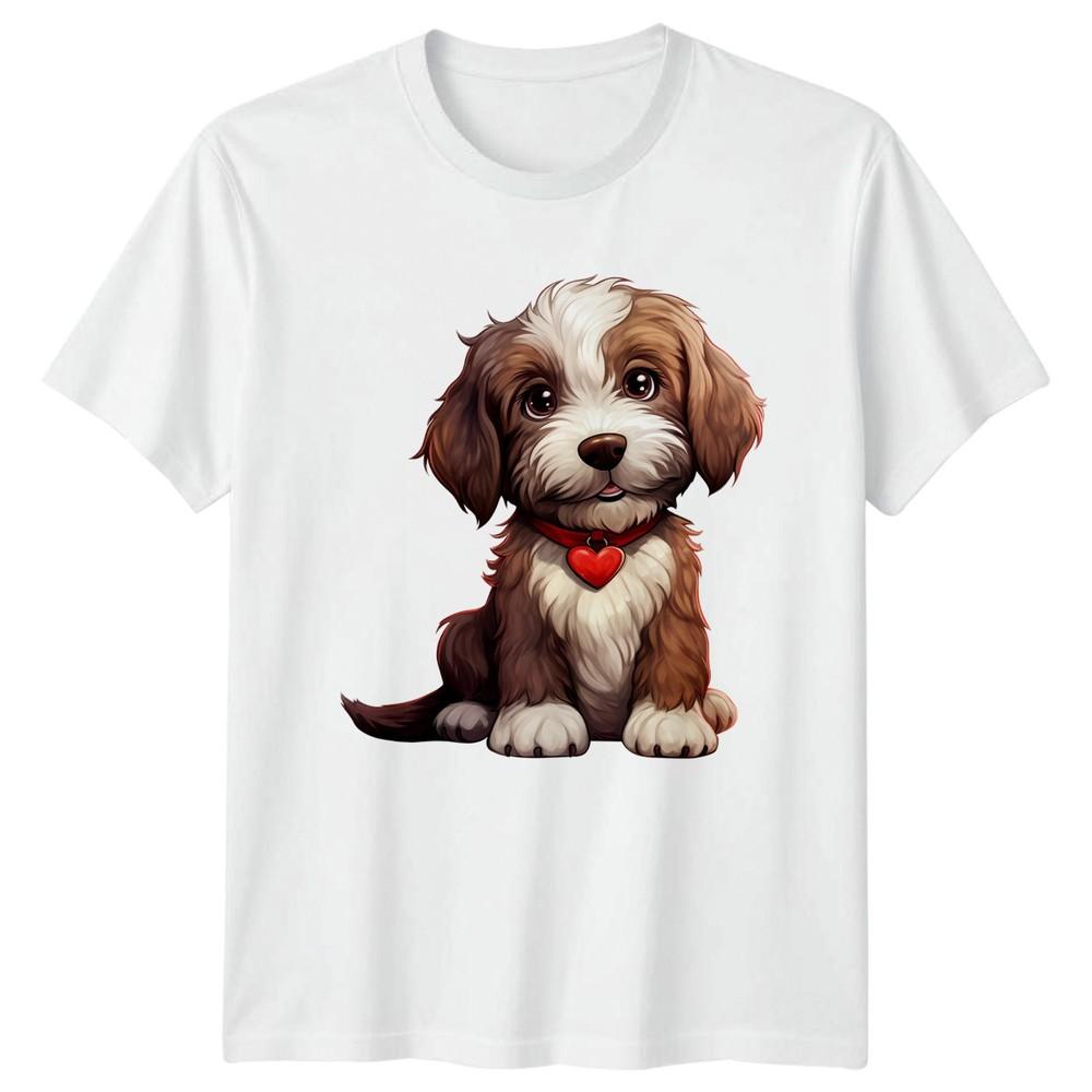 Cute Puppy Dog Heart Collar Animals Dogs Unisexs TShirt Unisexs Graphic Tee S