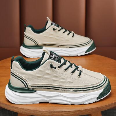 Trendy Men's Chunky Sneakers New Style Breathable Wear-resistant Sports Shoes Men's Outdoor Casual Flat Shoes Tenis Masculino