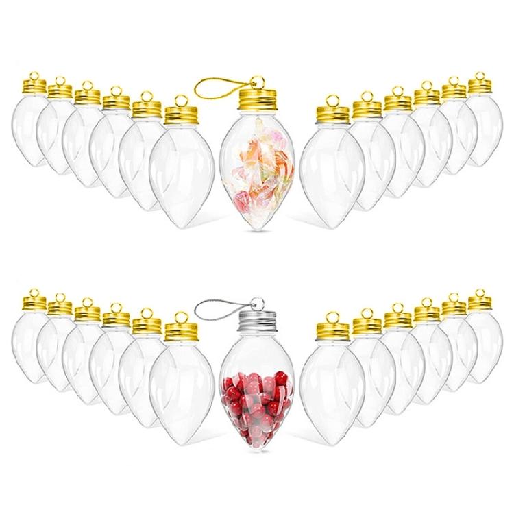 20 Stück Mehrzweck Klare Kugeln Leicht zu Befüllen Weihnachtsdekoration für Individuelle Baumdekoration und Partydekorationen