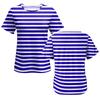 Women's Post-operative Short-sleeved Color Shirt With Shoulder Zipper And Side  Closure.