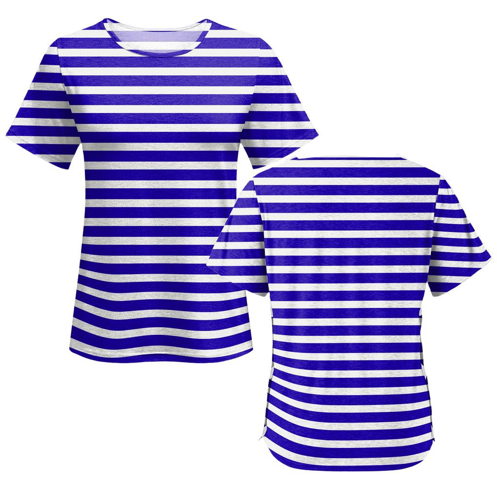 Women's Post-operative Short-sleeved Color Shirt With Shoulder Zipper And Side  Closure.