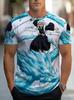 Men's Retro 3D Graphic Print T-Shirt - Perfect for Daily Wear and Vacation