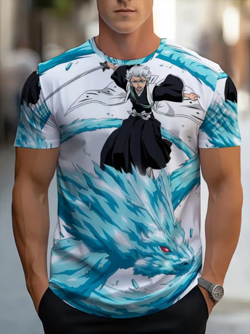 

Men s Retro 3D Graphic Print T-Shirt - Perfect for Daily Wear and Vacation S