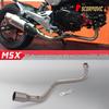 Enhanced Front Pipe with Backpressure Chamber & Muffler for Little Monkey MSX125 Engine (2012-2020)