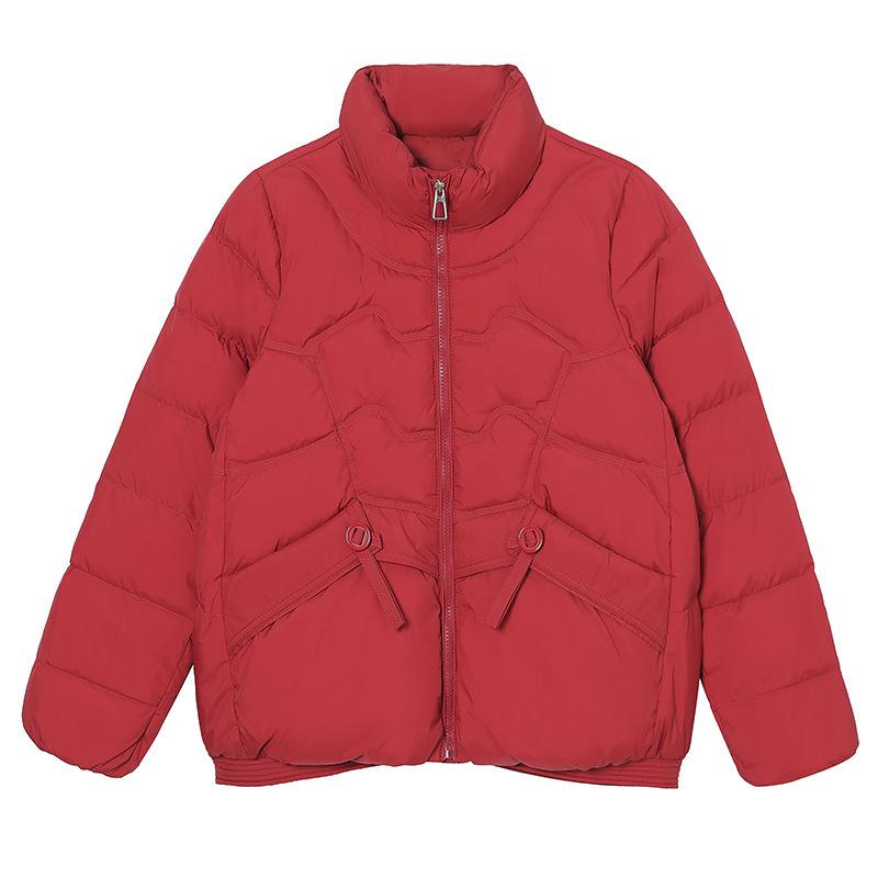 Women's Down Jacket Short Winter Stand Collar Versatile Lightweight Casual Jacket