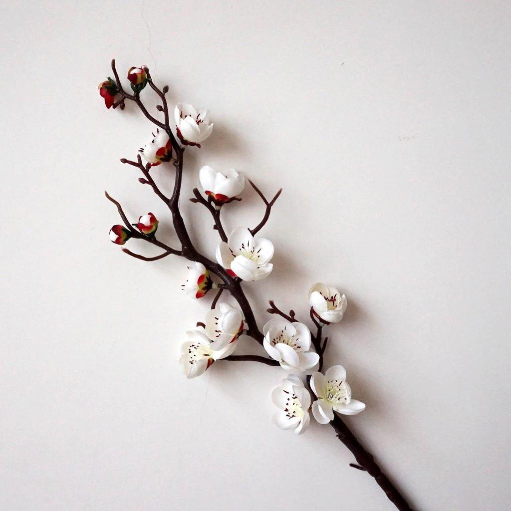 Artificial Peach & Plum Blossom Tree Ornaments – Chinese New Year Decorative Flower Arrangement