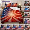 American Flag Bedding, Duvet Cover, Pillowcase, Home Decoration, Birthday Gift (1 * Duvet Cover+2 * Pillowcase, Coreless)