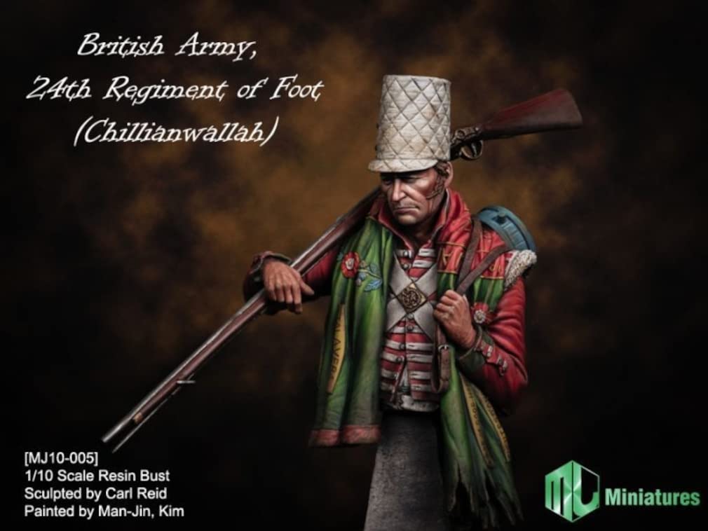 

Trifactory MJ Figure Series British 24th Infantry Regiment Battle of Chillianwala Bust Model Resin Kit 1/10 MJ10-005